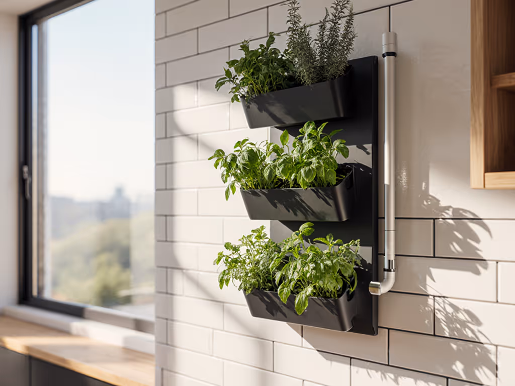 indoor_herb_wall_garden_with_compact_hose_supply