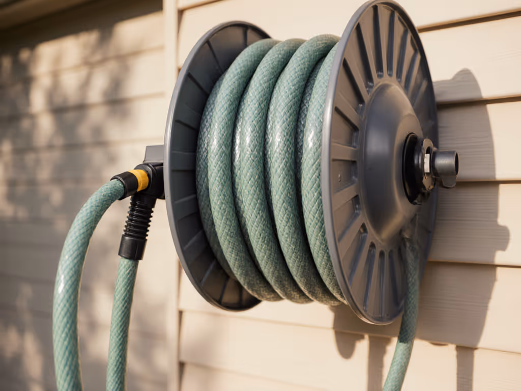 hose_coiling_smoothly_on_wall-mounted_reel_without_kinks