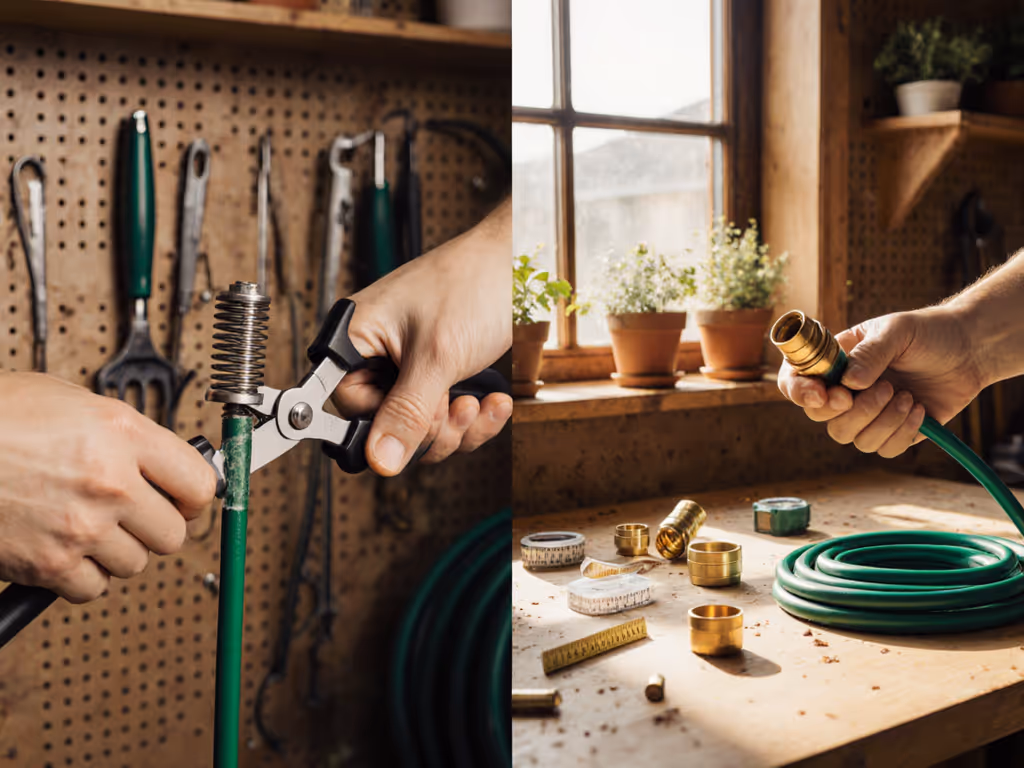 Cuttable Retractable Garden Hoses: Zero-Waste Repair Test