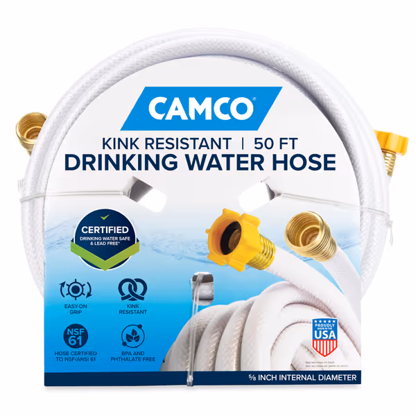 Camco TastePURE 50-Ft RV Drinking Water Hose