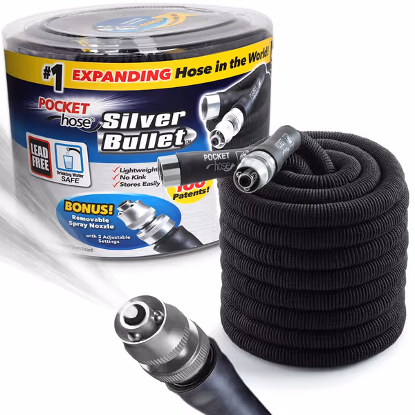 Pocket Hose Silver Bullet 75ft Kit