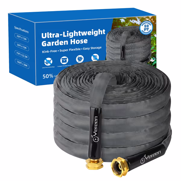 Yereen 50FT Flat Kink-Free Hose